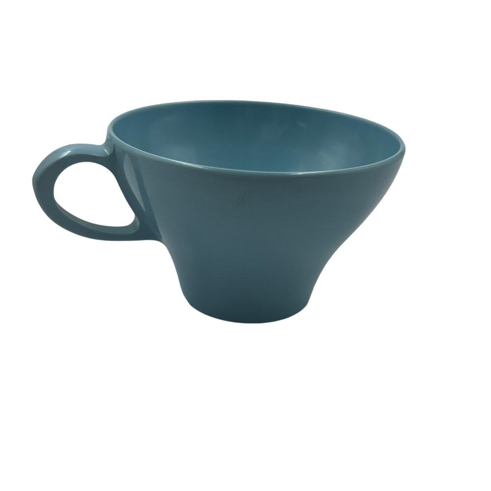 Vintage Texas Ware Aqua Blue Tea Cup Melmac Plastic 160 PMC‎ MidCentury Modern